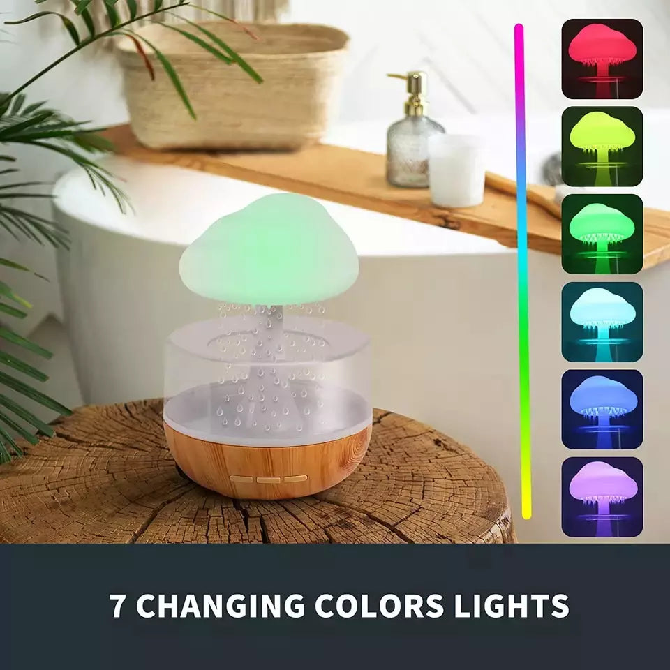 "Rain Cloud Aroma Humidifier - Transform Your Space with Soothing Rainfall and Refreshing Aroma!"