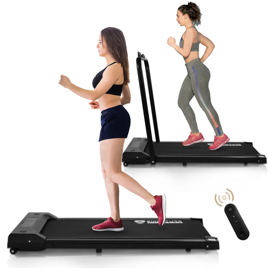 2 in 1 under Desk Treadmill, 2.25HP Foldable Electric Treadmill for Office Home,Walking Jogging Machine